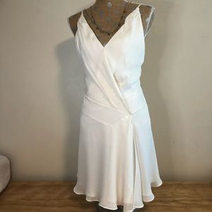 Haute Hippie Ivory Low-Back Mini Slip Dress
